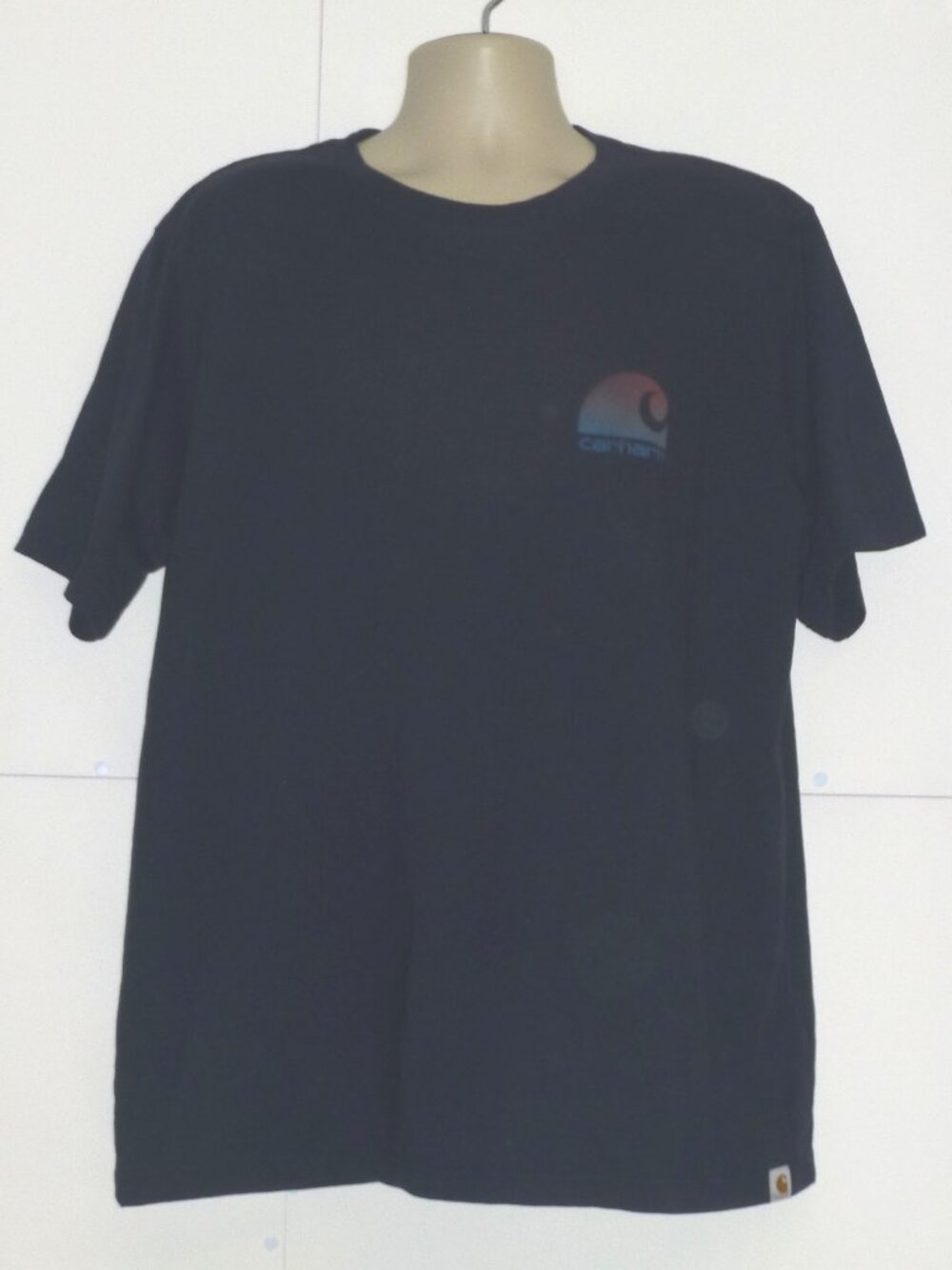 Carhartt Men's Relaxed Fit Abstract Crew Neck T-Shirt Size: XL Navy TK7209-M